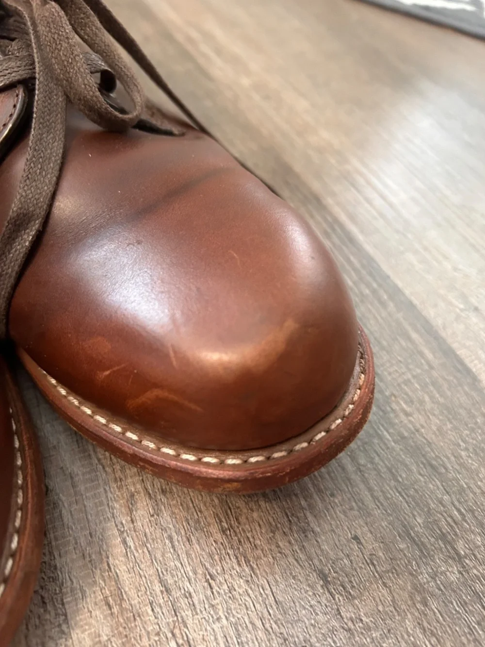 Wolverine 1000 Mile brown leather climber work classic lace up boots 10D